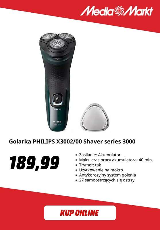 Media Markt - gazetka promocyjna Męskie golarki elektryczne w super cenach od środy 26.11 do poniedziałku 01.12 - strona 4