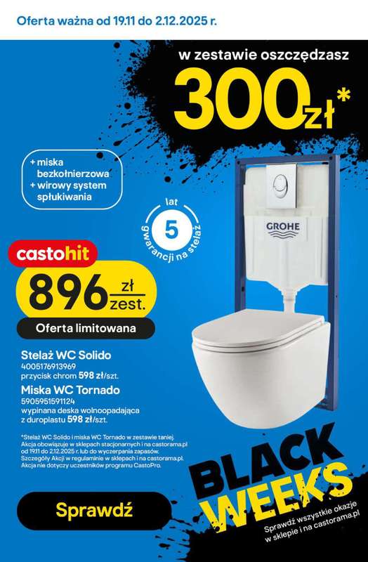 Castorama - gazetka promocyjna Najlepsze oferty Black Weeks od środy 26.11 do wtorku 02.12 - strona 4