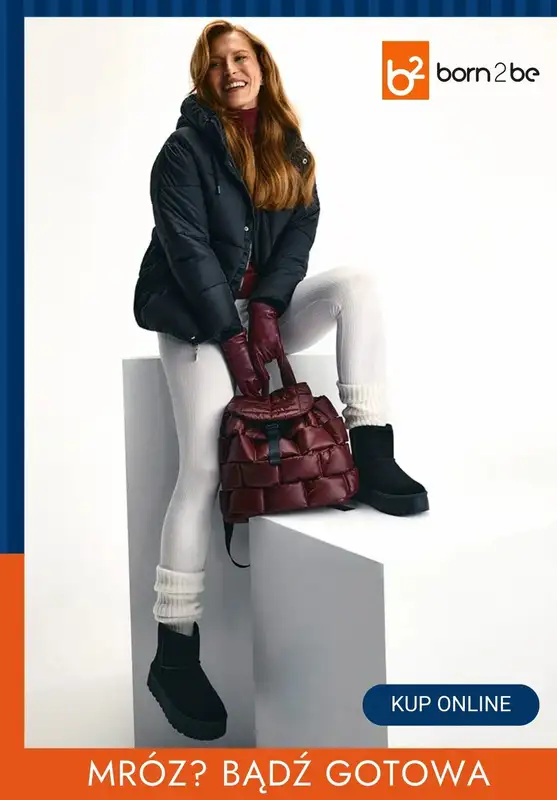 Born2be - gazetka promocyjna Ubrania i buty na zimne dni od środy 26.11 do czwartku 04.12