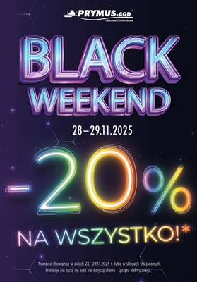 Prymus AGD - gazetka promocyjna Black Weekend od piątku 28.11 do soboty 29.11