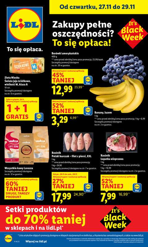 Lidl - gazetka promocyjna Oferta od czwartku od czwartku 27.11 do soboty 29.11