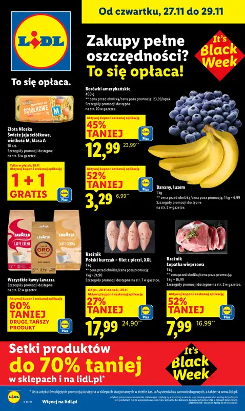 Lidl - gazetka promocyjna Oferta od czwartku od czwartku 27.11 do soboty 29.11