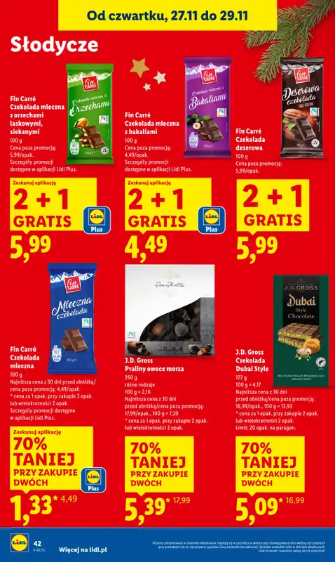 Lidl - gazetka promocyjna Oferta od czwartku od czwartku 27.11 do soboty 29.11 - strona 42