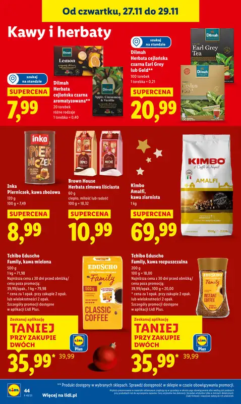 Lidl - gazetka promocyjna Oferta od czwartku od czwartku 27.11 do soboty 29.11 - strona 44