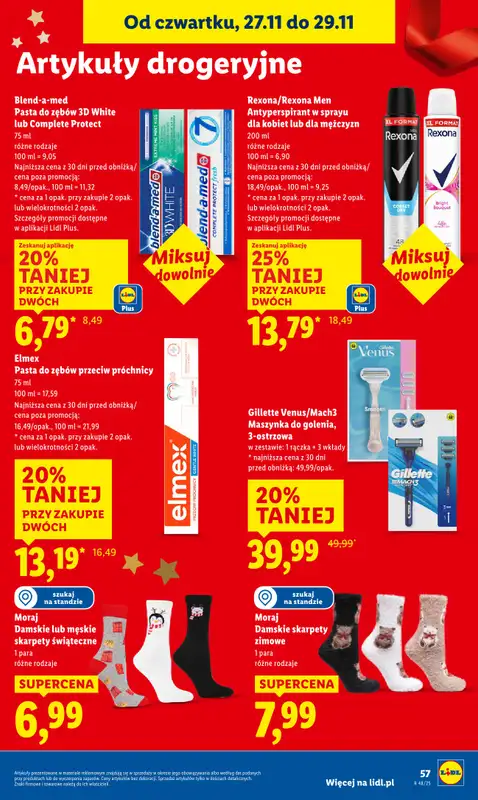 Lidl - gazetka promocyjna Oferta od czwartku od czwartku 27.11 do soboty 29.11 - strona 57