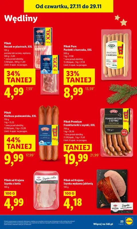 Lidl - gazetka promocyjna Oferta od czwartku od czwartku 27.11 do soboty 29.11 - strona 23