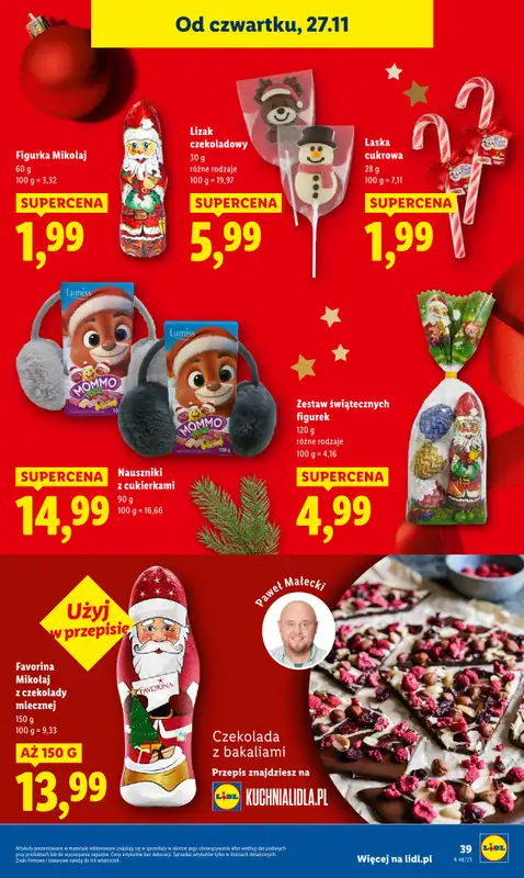 Lidl - gazetka promocyjna Oferta od czwartku od czwartku 27.11 do soboty 29.11 - strona 39