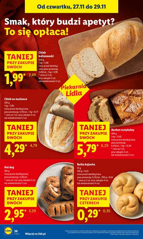 Lidl - gazetka promocyjna Oferta od czwartku od czwartku 27.11 do soboty 29.11 - strona 26