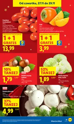 Lidl - gazetka promocyjna Oferta od czwartku od czwartku 27.11 do soboty 29.11 - strona 21