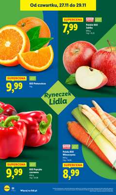 Lidl - gazetka promocyjna Oferta od czwartku od czwartku 27.11 do soboty 29.11 - strona 22
