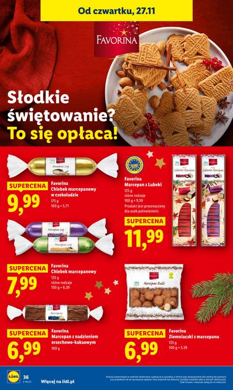 Lidl - gazetka promocyjna Oferta od czwartku od czwartku 27.11 do soboty 29.11 - strona 36