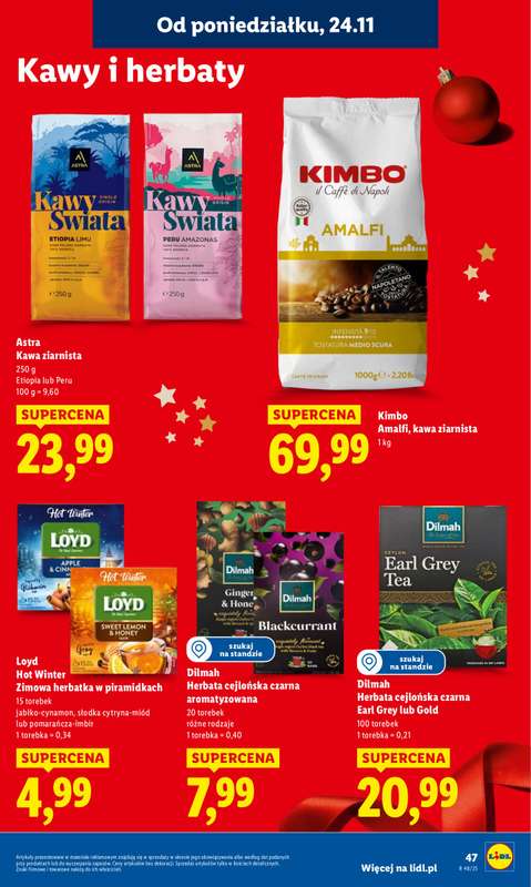 Lidl - gazetka promocyjna Oferta od poniedziałku od poniedziałku 24.11 do środy 26.11 - strona 47