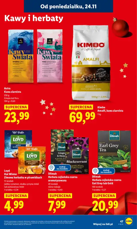 Lidl - gazetka promocyjna Oferta od poniedziałku od poniedziałku 24.11 do środy 26.11 - strona 47