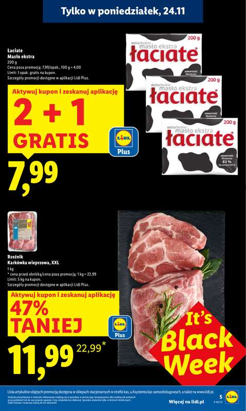 Lidl - gazetka promocyjna Oferta od poniedziałku od poniedziałku 24.11 do środy 26.11 - strona 5