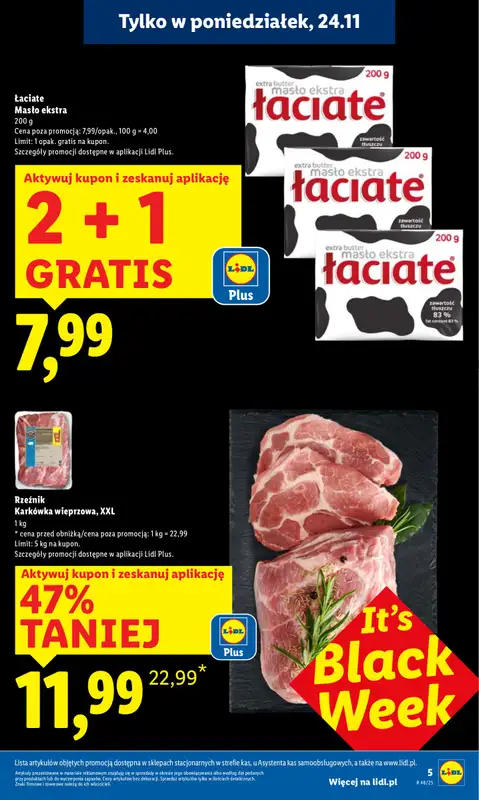 Lidl - gazetka promocyjna Oferta od poniedziałku od poniedziałku 24.11 do środy 26.11 - strona 5