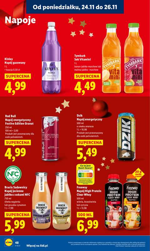 Lidl - gazetka promocyjna Oferta od poniedziałku od poniedziałku 24.11 do środy 26.11 - strona 50