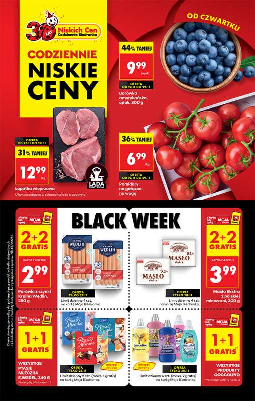 Biedronka - gazetka promocyjna Od czwartku, Z ladą tradycyjną od czwartku 27.11 do środy 03.12