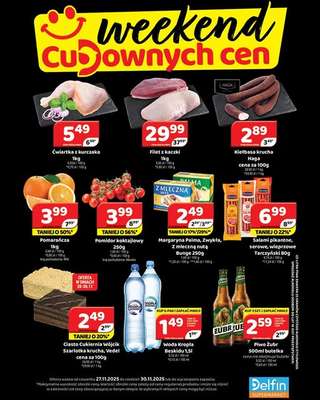 Delfin - gazetka promocyjna Weekend cudownych cen od czwartku 27.11 do niedzieli 30.11