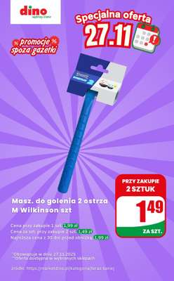 Dino - gazetka promocyjna Maszynka do golenia - oferta na 27.11.2025 | Promocje spoza gazetki od czwartku 27.11 do czwartku 27.11