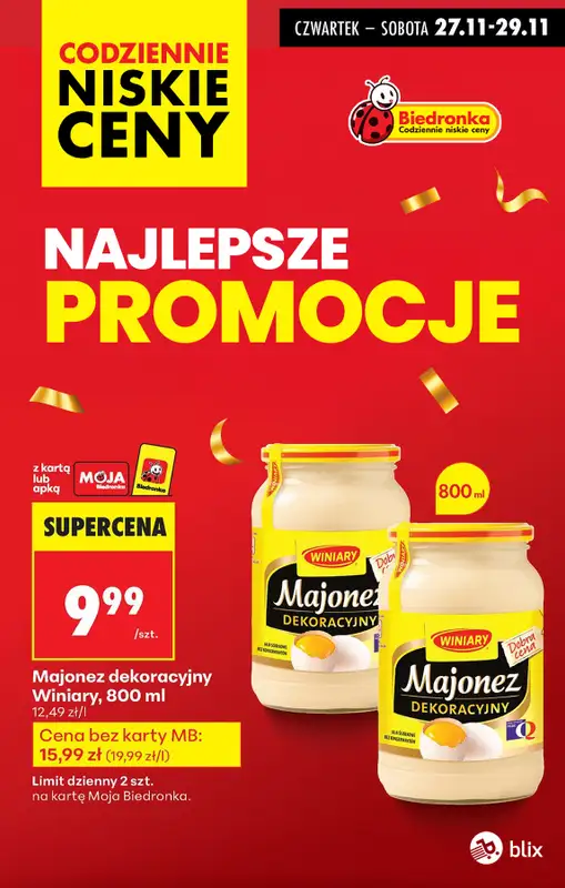 Biedronka - gazetka promocyjna Najlepsze promocje!  
