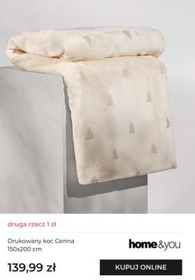 Drukowany koc Genna 150x200 cm