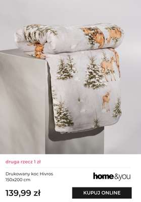 Drukowany koc Hivros