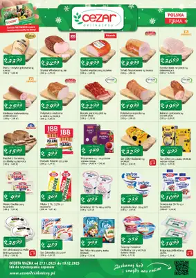 CEZAR Delikatesy - gazetka promocyjna Gazetka od czwartku 27.11 do środy 10.12