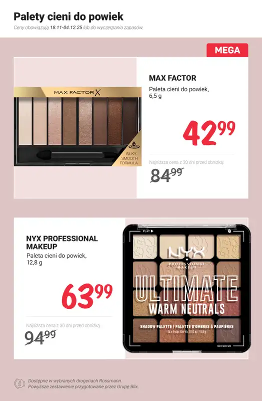 Rossmann - gazetka promocyjna Makijaż na zimę - hity i okazje od czwartku 27.11 do czwartku 04.12 - strona 10