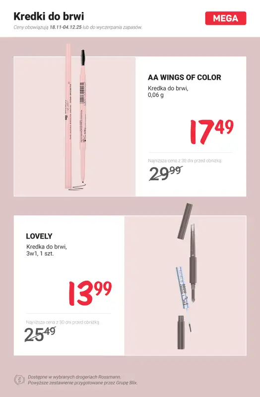 Rossmann - gazetka promocyjna Makijaż na zimę - hity i okazje od czwartku 27.11 do czwartku 04.12 - strona 8