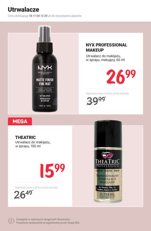Rossmann - gazetka promocyjna Makijaż na zimę - hity i okazje od czwartku 27.11 do czwartku 04.12 - strona 4