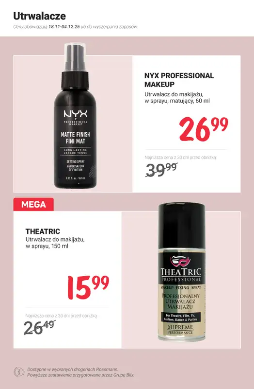 Rossmann - gazetka promocyjna Makijaż na zimę - hity i okazje od czwartku 27.11 do czwartku 04.12 - strona 4