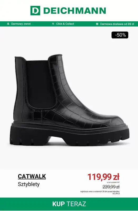 Deichmann - gazetka promocyjna Do -50% na sztyblety od czwartku 27.11 do poniedziałku 01.12 - strona 4