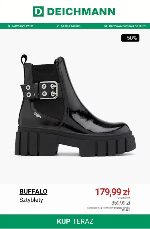Deichmann - gazetka promocyjna Do -50% na sztyblety od czwartku 27.11 do poniedziałku 01.12 - strona 11