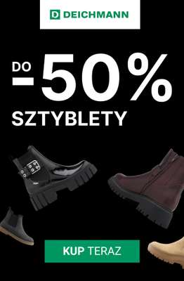 Deichmann - gazetka promocyjna Do -50% na sztyblety od czwartku 27.11 do poniedziałku 01.12