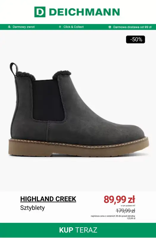 Deichmann - gazetka promocyjna Do -50% na sztyblety od czwartku 27.11 do poniedziałku 01.12 - strona 5