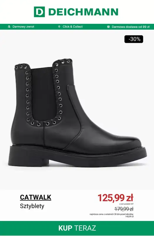 Deichmann - gazetka promocyjna Do -50% na sztyblety od czwartku 27.11 do poniedziałku 01.12 - strona 2