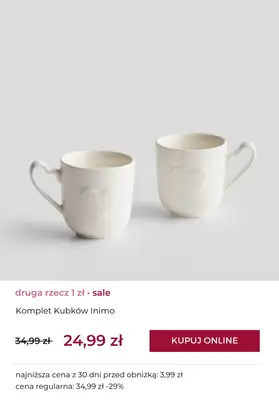 home&you - gazetka promocyjna SALE: druga rzecz za 1 zł od czwartku 27.11 do poniedziałku 01.12 - strona 9