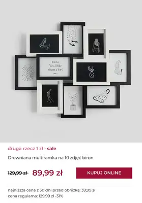 home&you - gazetka promocyjna SALE: druga rzecz za 1 zł od czwartku 27.11 do poniedziałku 01.12 - strona 7