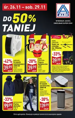 Aldi - gazetka promocyjna Black Friday w Aldi - do 50% taniej! od środy 26.11 do soboty 29.11 - strona 3