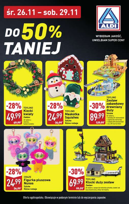 Aldi - gazetka promocyjna Black Friday w Aldi - do 50% taniej! od środy 26.11 do soboty 29.11 - strona 2
