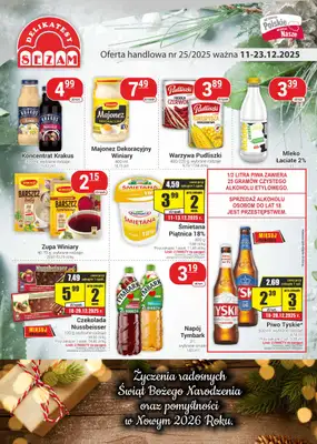 Delikatesy Sezam - gazetka promocyjna Gazetka od czwartku 11.12 do wtorku 23.12