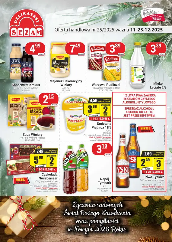 Delikatesy Sezam - gazetka promocyjna Gazetka  