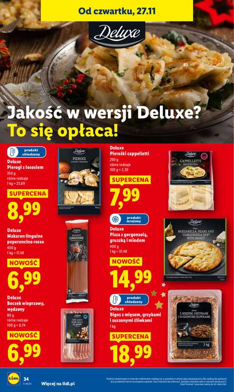 Lidl - gazetka promocyjna Oferta od czwartku od czwartku 27.11 do soboty 29.11 - strona 34
