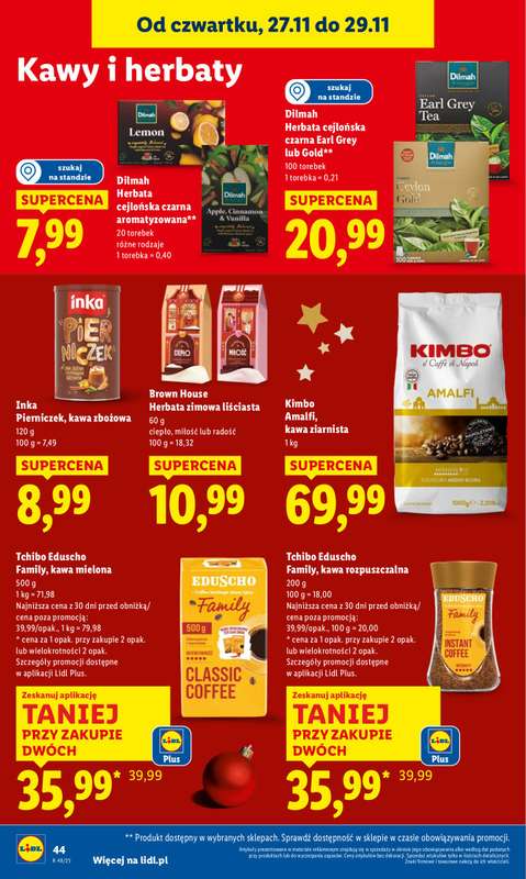 Lidl - gazetka promocyjna Oferta od czwartku od czwartku 27.11 do soboty 29.11 - strona 44