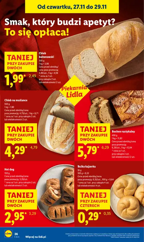 Lidl - gazetka promocyjna Oferta od czwartku od czwartku 27.11 do soboty 29.11 - strona 26
