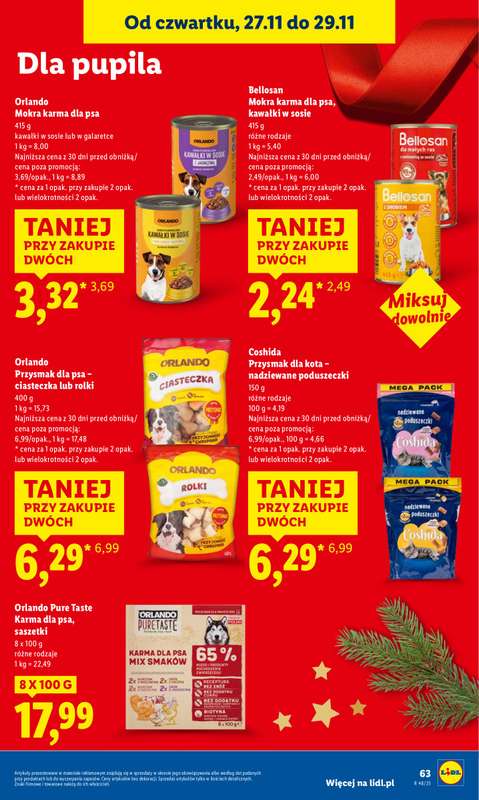 Lidl - gazetka promocyjna Oferta od czwartku od czwartku 27.11 do soboty 29.11 - strona 63