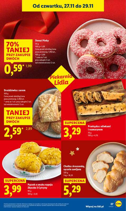 Lidl - gazetka promocyjna Oferta od czwartku od czwartku 27.11 do soboty 29.11 - strona 27