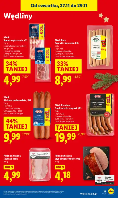 Lidl - gazetka promocyjna Oferta od czwartku od czwartku 27.11 do soboty 29.11 - strona 23