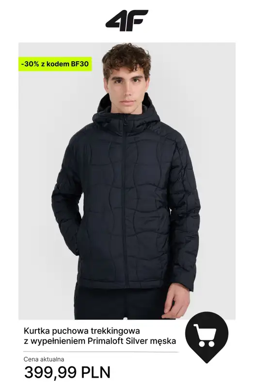 4F - gazetka promocyjna Kolekcja trekkingowa — okazje -30%! od czwartku 27.11 do poniedziałku 01.12 - strona 14