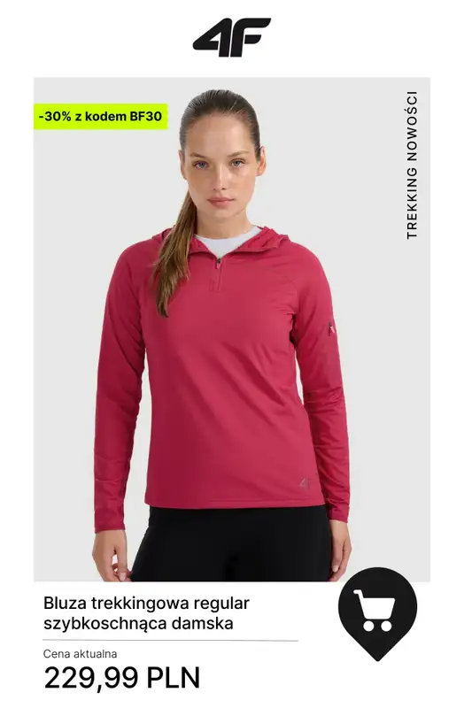 4F - gazetka promocyjna Kolekcja trekkingowa — okazje -30%! od czwartku 27.11 do poniedziałku 01.12 - strona 8
